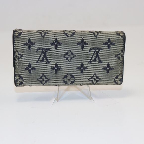 Louis Vuitton Monogram Denim 4-Ring Key Holder Case Made in France - Picture 2 of 7